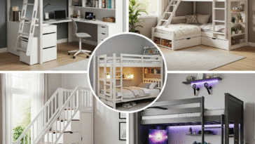 Bunk Beds with Study Table for kids, price, types and alternatives